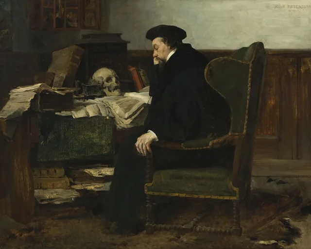 Absorto en sus estudios, Eilif Peterssen