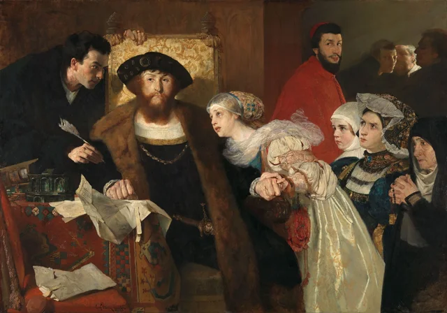 Christian II Signing the Death Warrant of Torben Oxe, Eilif Peterssen