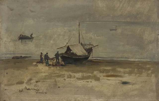 The Beach at Porto d'Anzio, Eilif Peterssen