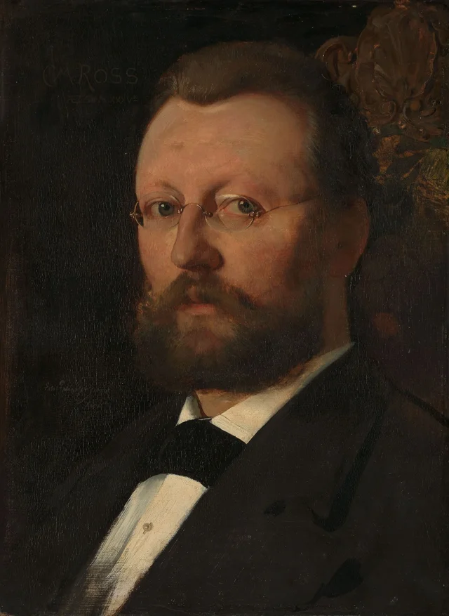 El pintor Christian Meyer Ross