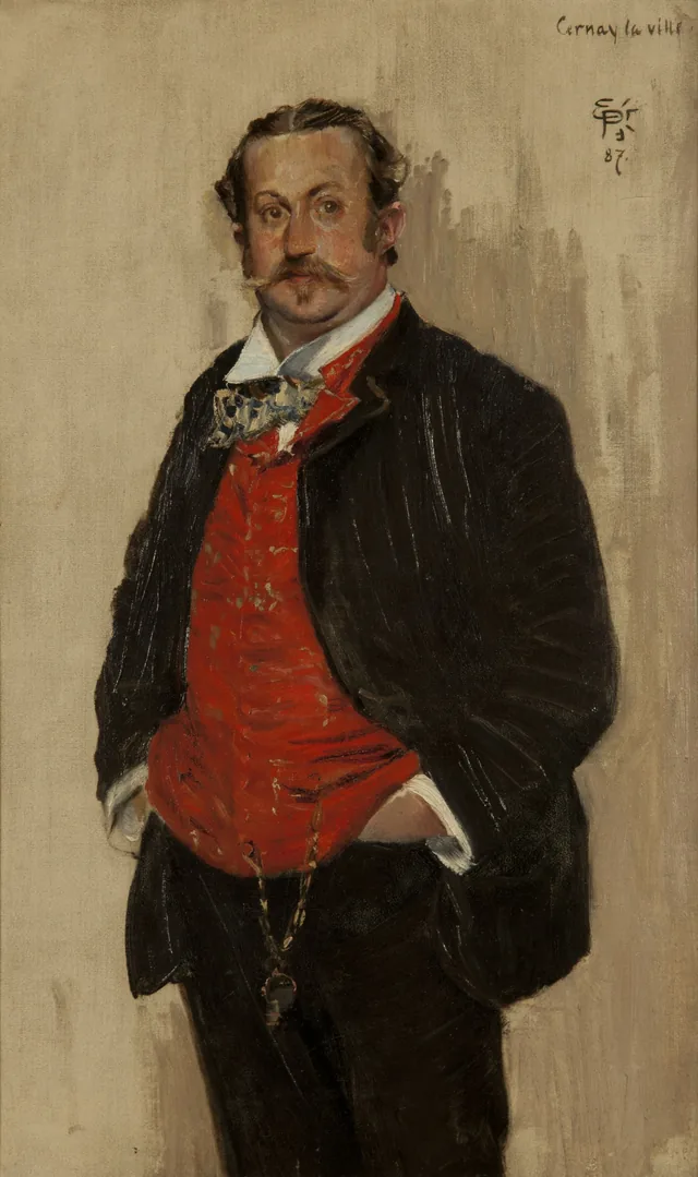 Portrait of Alexander L. Kielland, Eilif Peterssen