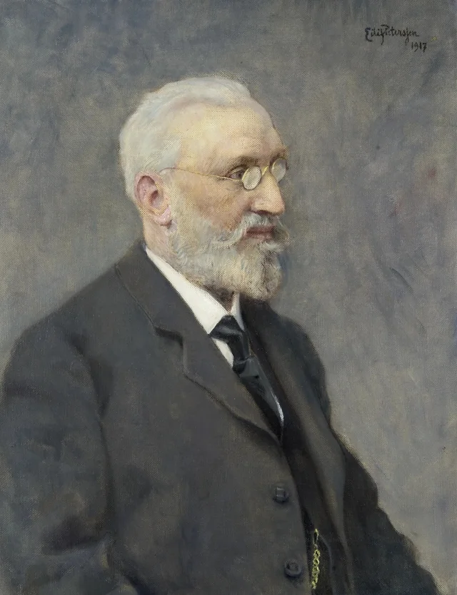 Retrato de Olaus Andreas Halvorsen, Eilif Peterssen