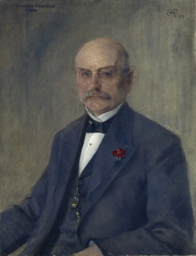 Portrait of Gunnar Knudsen, Eilif Peterssen