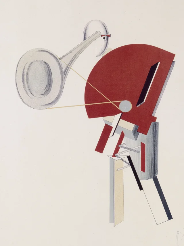 L'Annonceur (Figurines, feuille 2), El Lissitzky
