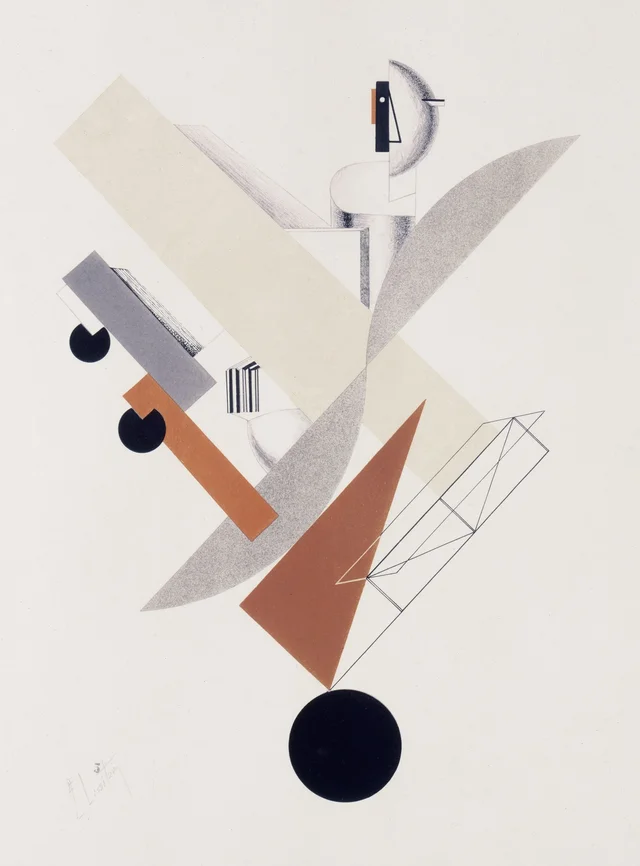 Le Globe-trotter (dans le temps) (Figurines, feuille 5), El Lissitzky