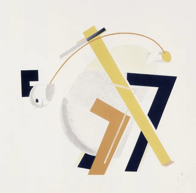 Le Vieillard (Figurines, feuille 8), El Lissitzky