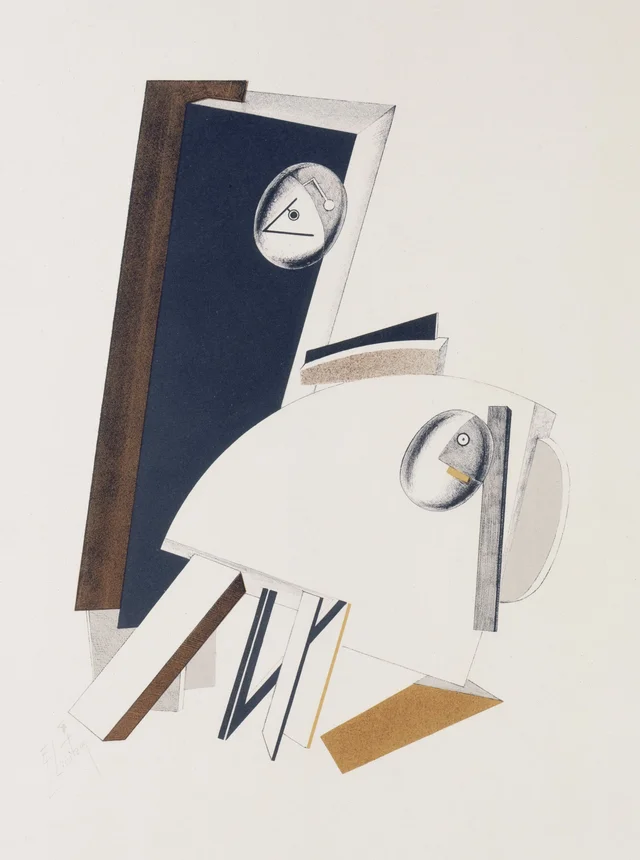 Les Anxieux (Figurines, feuille 4), El Lissitzky