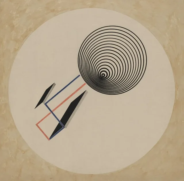 Proun 93 (Conique) (aussi : Spirale), El Lissitzky