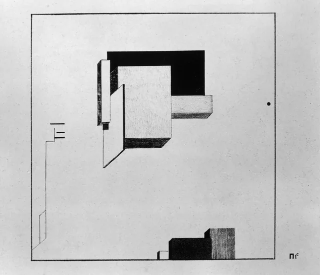 Proun P 1 C, El Lissitzky