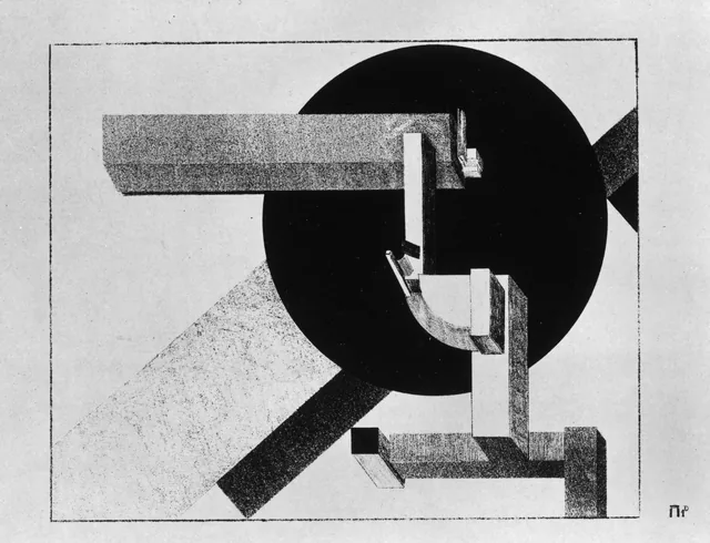 Proun P 1 D, El Lissitzky