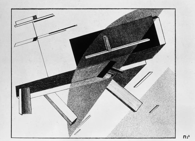 Proun P 2 B, El Lissitzky