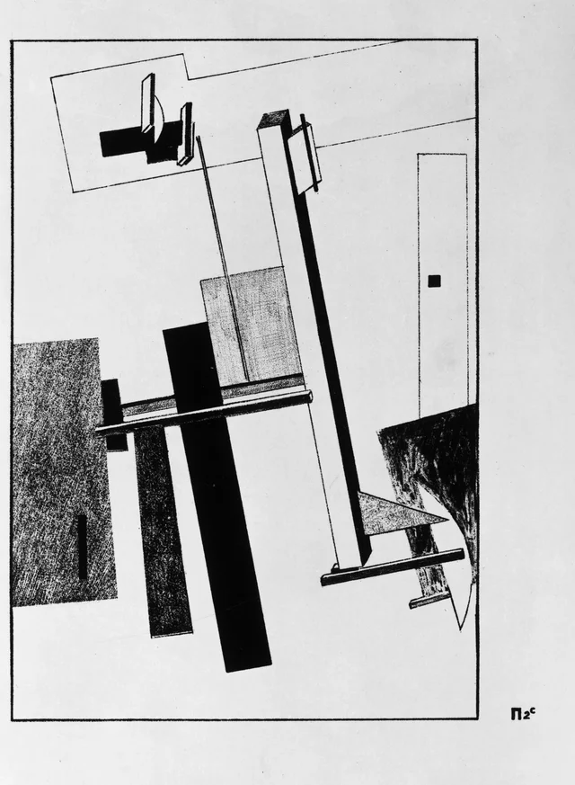 Proun P 2 C, El Lissitzky
