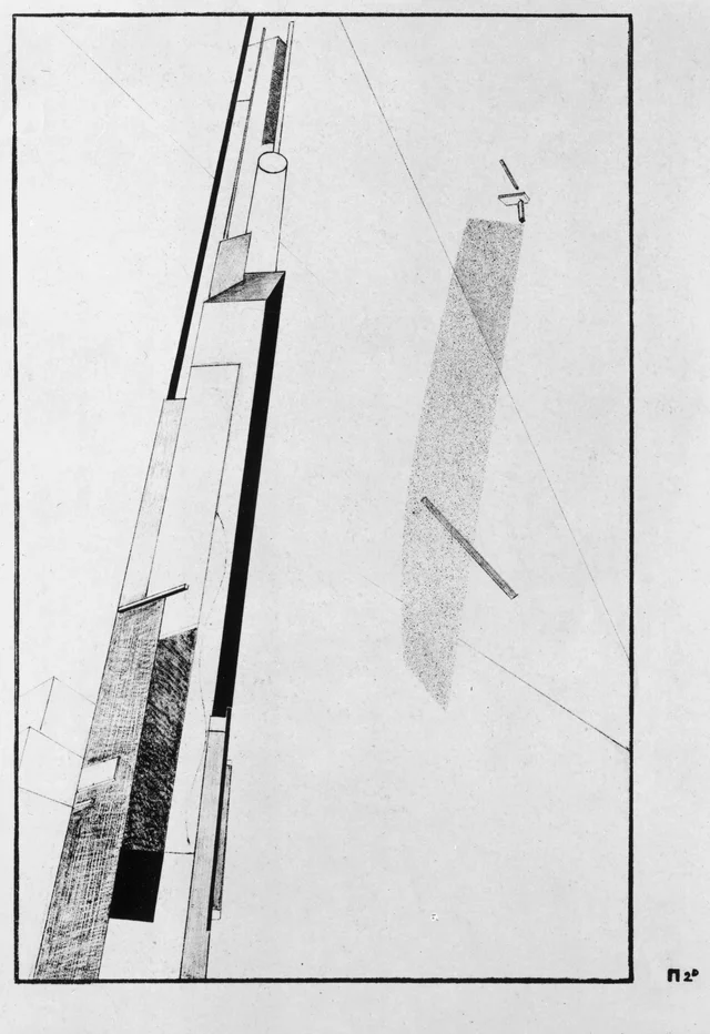 Proun P 2 D, El Lissitzky