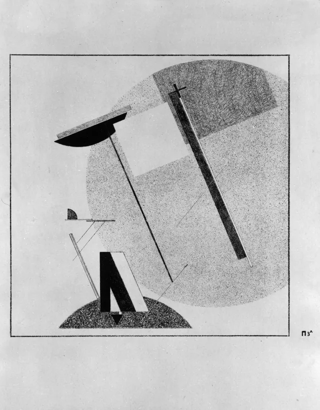 Proun P 3 A, El Lissitzky