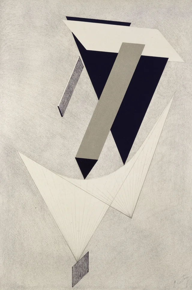 Proun (planche 4 de la première Kestnermappe), El Lissitzky
