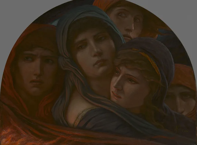 Um vislumbre do inferno, ou o Medo, Elihu Vedder