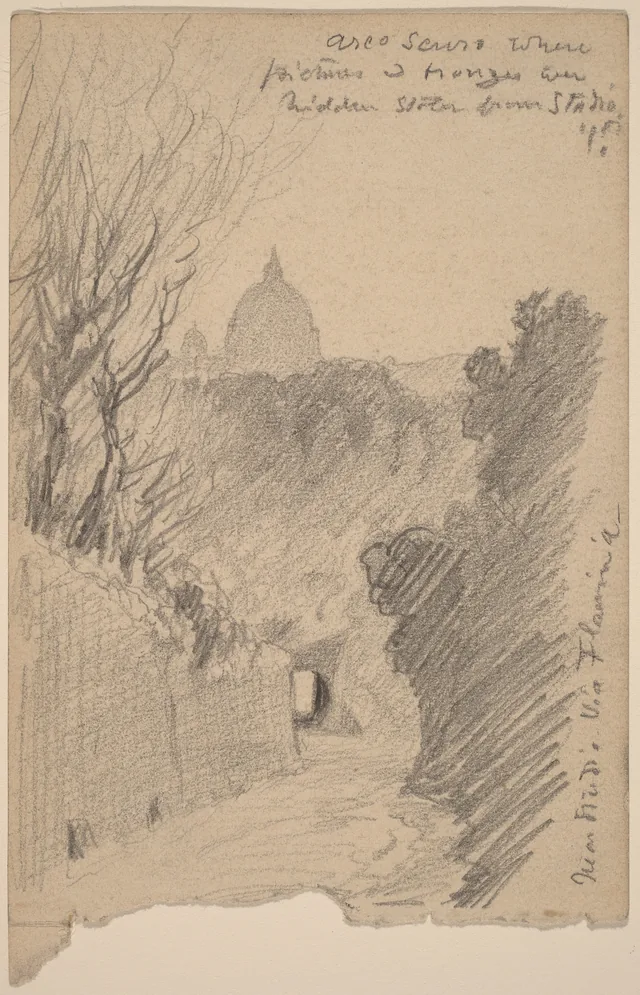 Arco Oscuro, acima da via Flaminia, Elihu Vedder