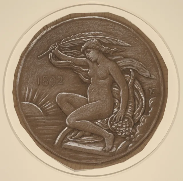 Desenho para "A Estrela da Fortuna", Elihu Vedder