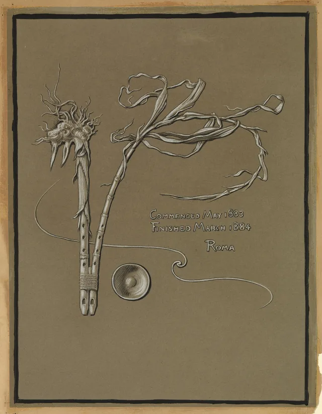 (Ilustração para o Rubaiyat de Omar Khayyam) Assinatura do artista