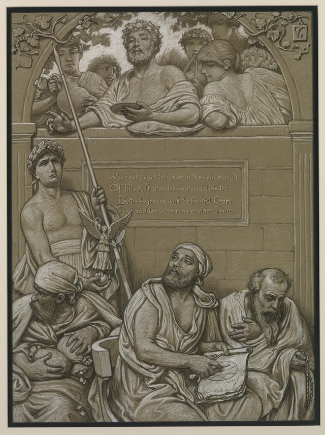 (Illustration for Rubáiyát of Omar Khayyám) Frontispiece, Elihu Vedder