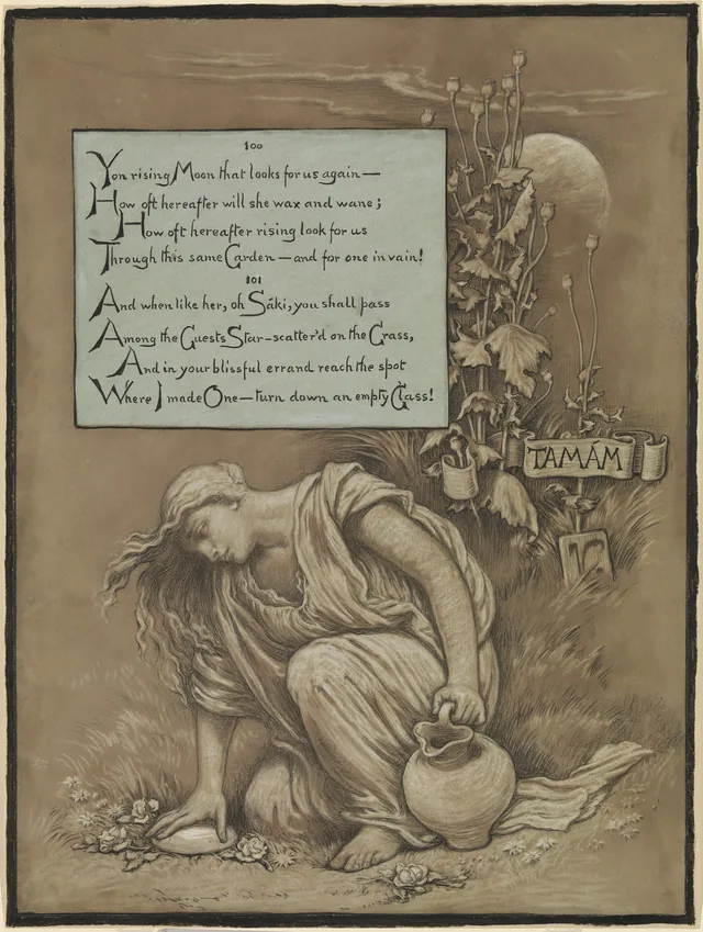 (Illustration for Rubáiyát of Omar Khayyám) In Memoriam, Elihu Vedder
