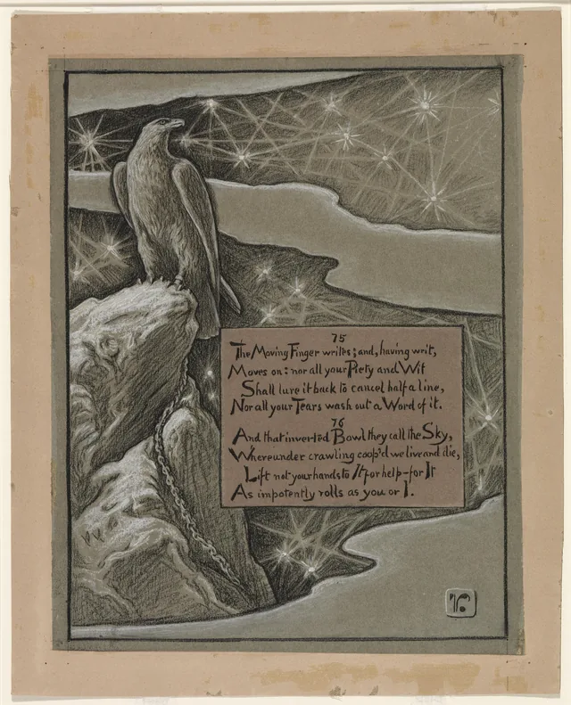 (Illustration for Rubáiyát of Omar Khayyám) Limitation, Elihu Vedder