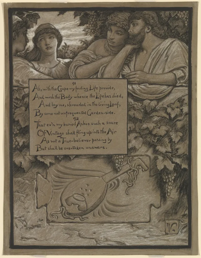 (Illustration for Rubáiyát of Omar Khayyám) Omar's Tomb, Elihu Vedder