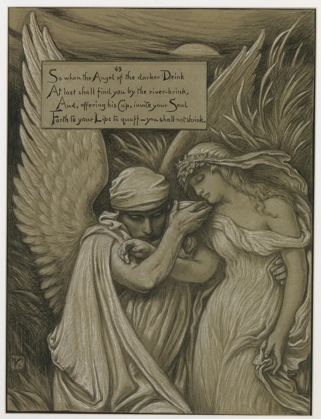 (Ilustração para o Rubaiyat de Omar Khayyam) A Taça da morte