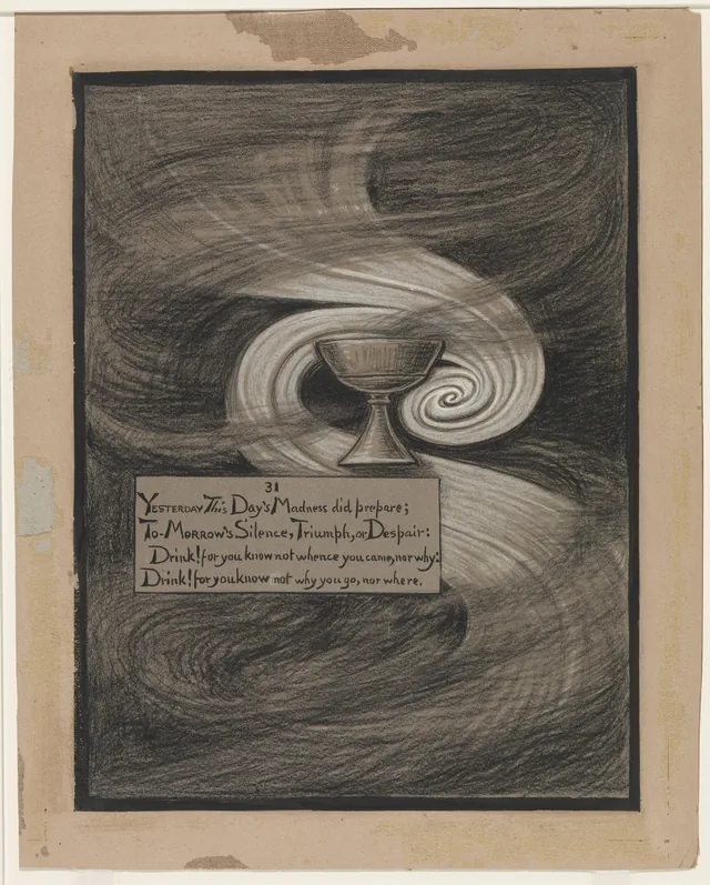 (Ilustração para o Rubaiyat de Omar Khayyam) A Taça do desespero