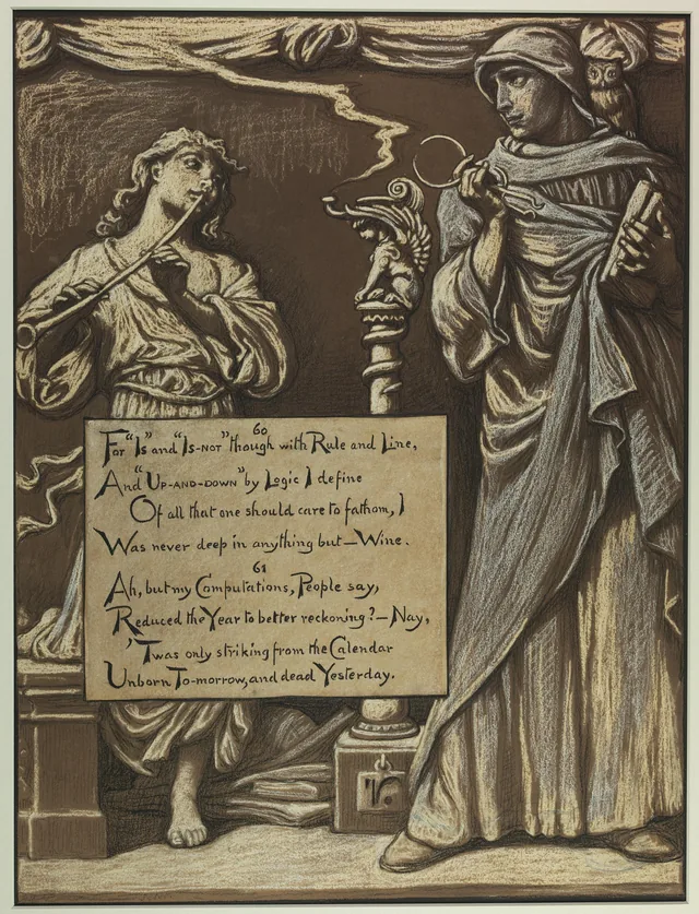(Ilustração para o Rubaiyat de Omar Khayyam) O Divórcio da razão
