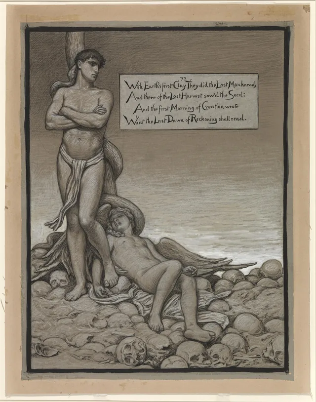 (Ilustração para o Rubaiyat de Omar Khayyam) O Último homem