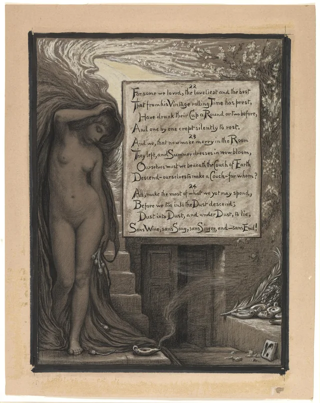(Illustration for Rubáiyát of Omar Khayyám) The Long Rest, Elihu Vedder