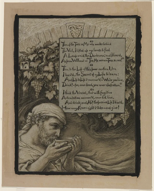 (Ilustração para o Rubaiyat de Omar Khayyam) A Alma da taça