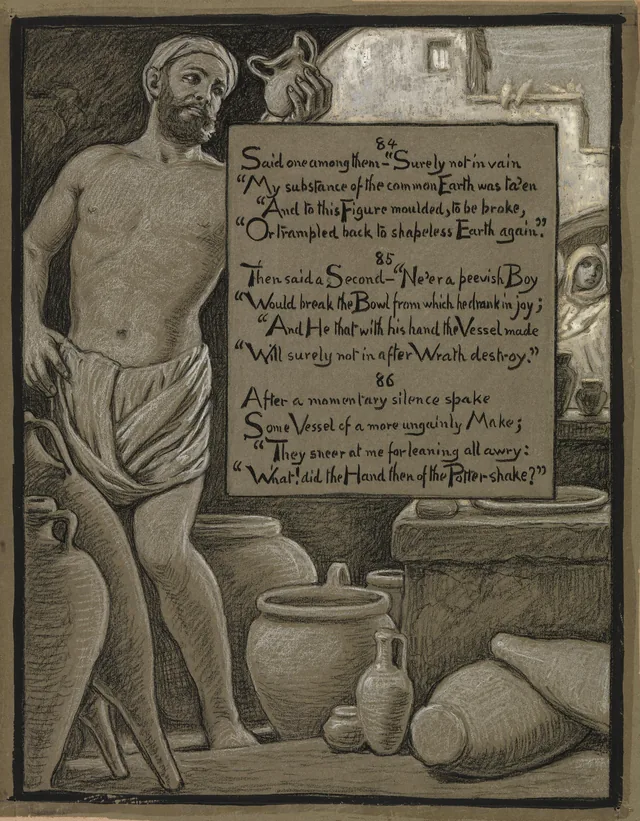 (Ilustração para o Rubaiyat de Omar Khayyam) O Pote desajeitado