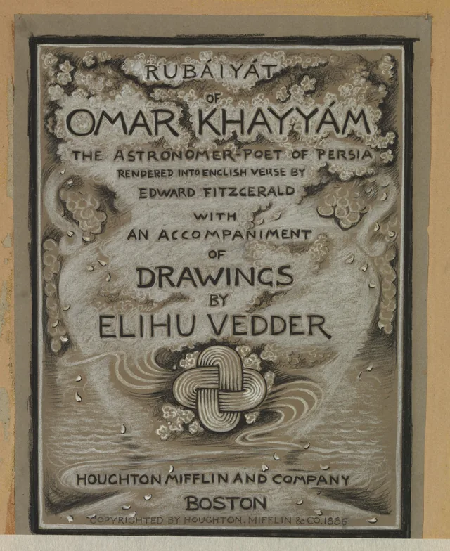 (Illustration pour les Rubaïyat d'Omar Khayyam) Page de titre, Elihu Vedder