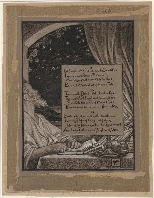 (Ilustração para o Rubaiyat de Omar Khayyam) Interrogação vã