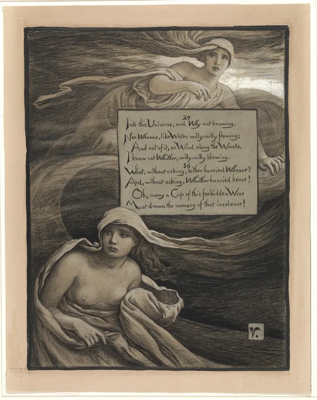 (Illustration for Rubáiyát of Omar Khayyám) Whence and Whither?, Elihu Vedder