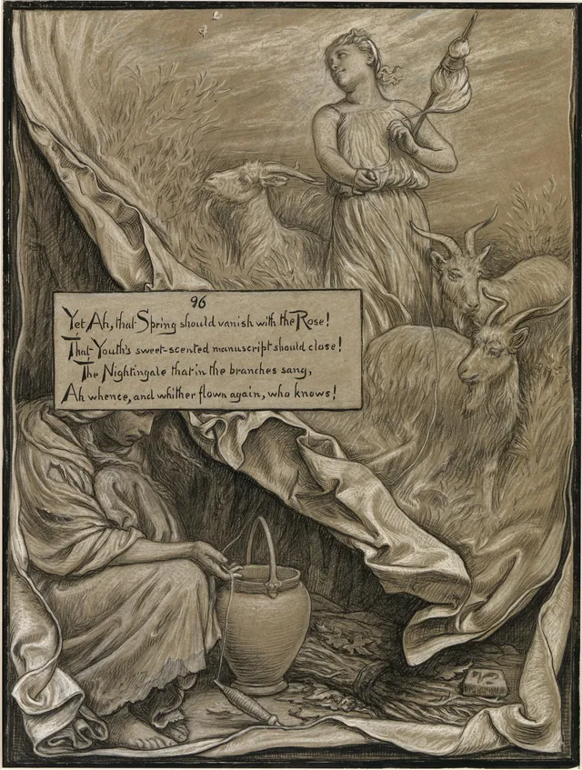 (Illustration pour les Rubaïyat d'Omar Khayyam) La Jeunesse et l'âge, Elihu Vedder