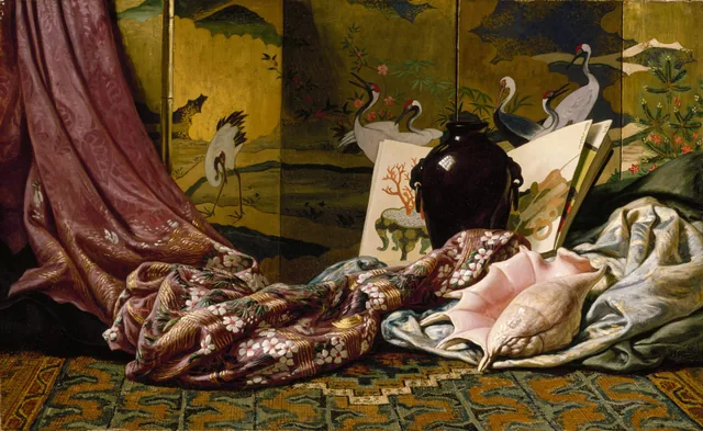 Nature morte japonaise, Elihu Vedder