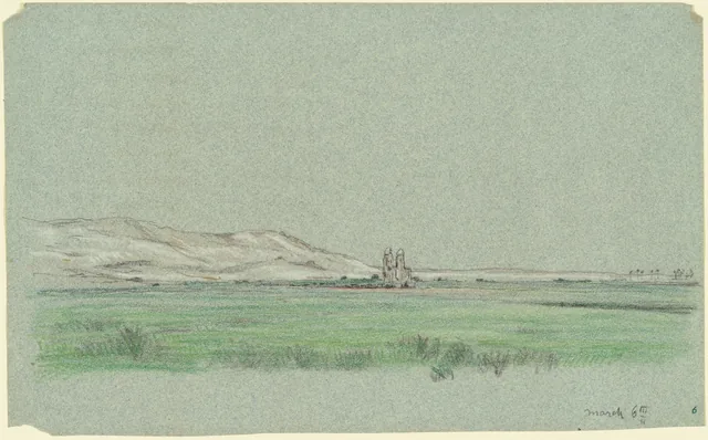 Viagem pelo Nilo, os colossos de Mêmnon, Elihu Vedder