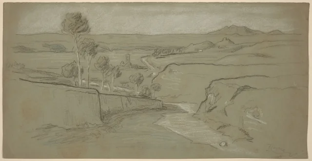 Paisagem romana, Elihu Vedder