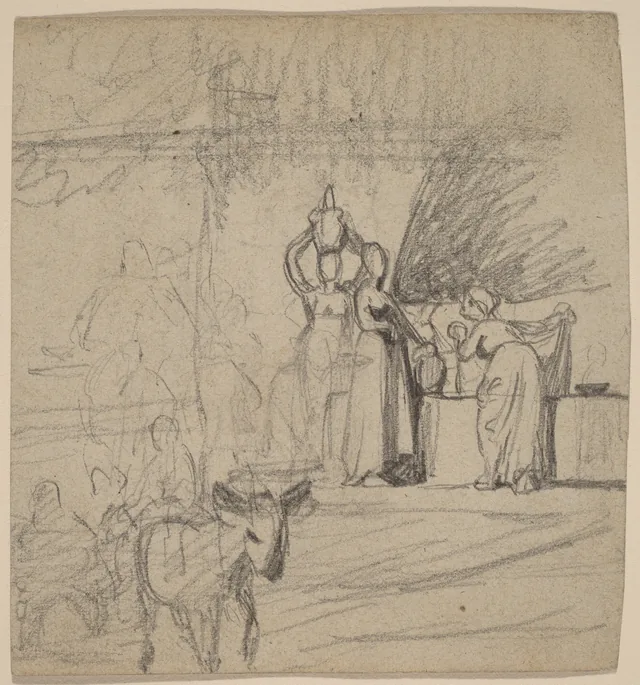 Son and Donkey, Elihu Vedder