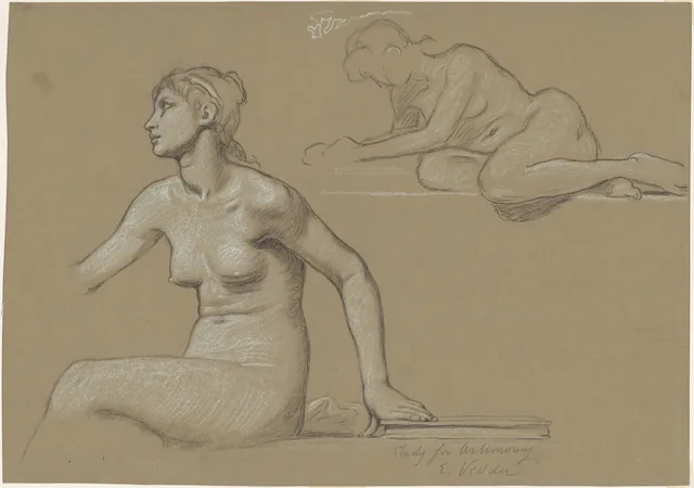 Estudo para "A Astronomia", Elihu Vedder