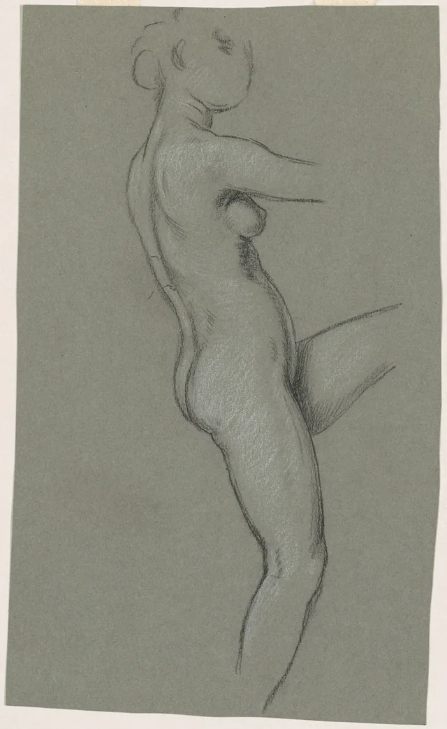 Estudo para "As Parcas recolhendo as estrelas", Elihu Vedder