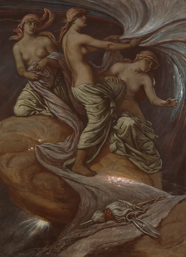 As Parcas recolhendo as estrelas, Elihu Vedder