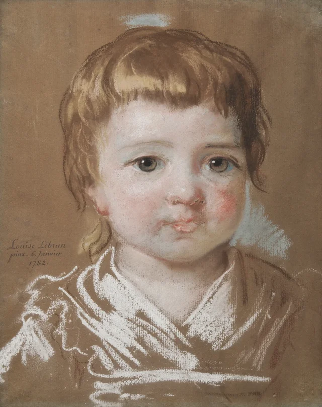 Julie Le Brun, hija de la artista, a los dos años, Élisabeth Vigée Le Brun