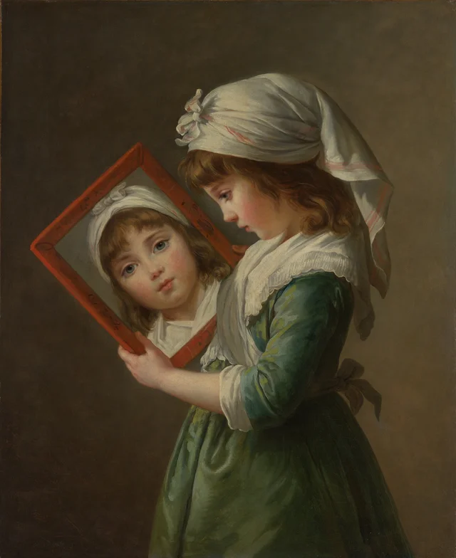 Julie Le Brun se regardant dans un miroir, Élisabeth Vigée Le Brun