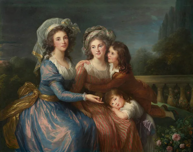 The Marquise de Pezay, and the Marquise de Rougé with Her Sons Alexis and Adrien, Élisabeth Vigée Le Brun