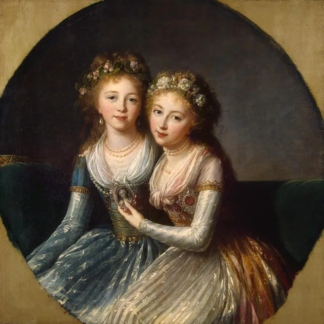 Les grandes-duchesses Alexandra et Elena Pavlovna, Élisabeth Vigée Le Brun
