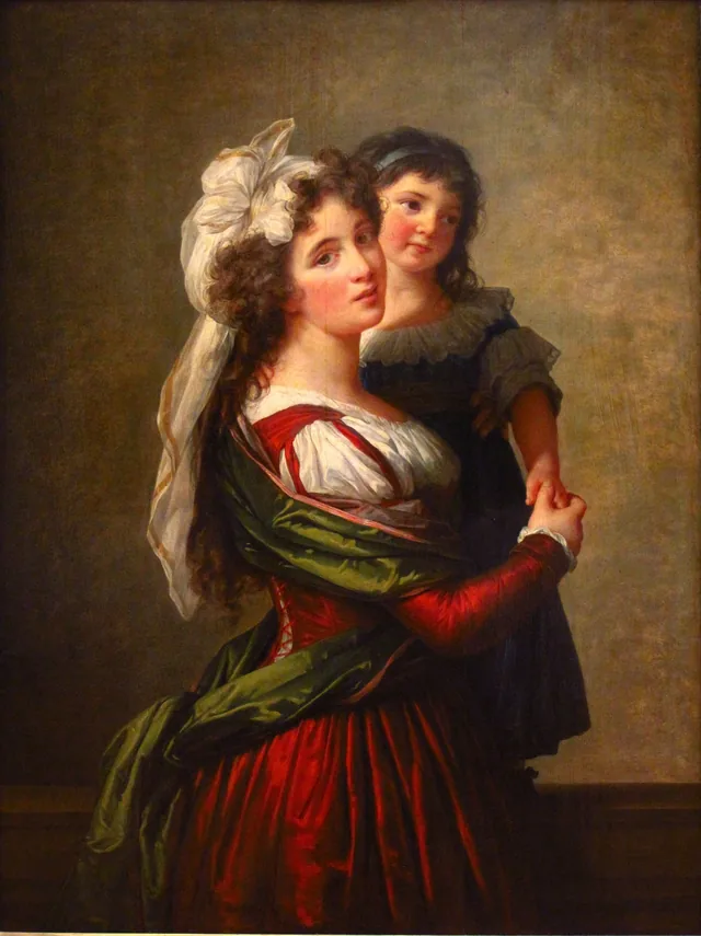 Madame Rousseau et sa fille, Élisabeth Vigée Le Brun